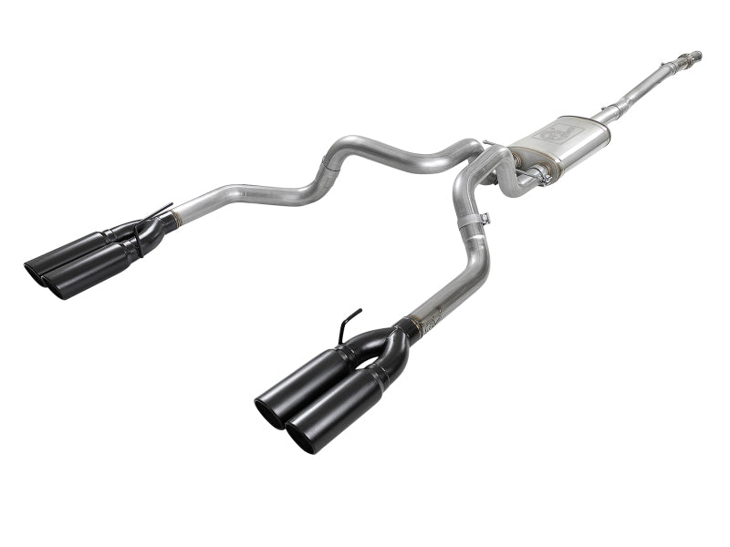 aFe Vulcan Series 3in 304 SS Exhaust Cat-Back w/ Black Tips 2019 GM Silverado/Sierra 1500 V8-5.3L Catback aFe