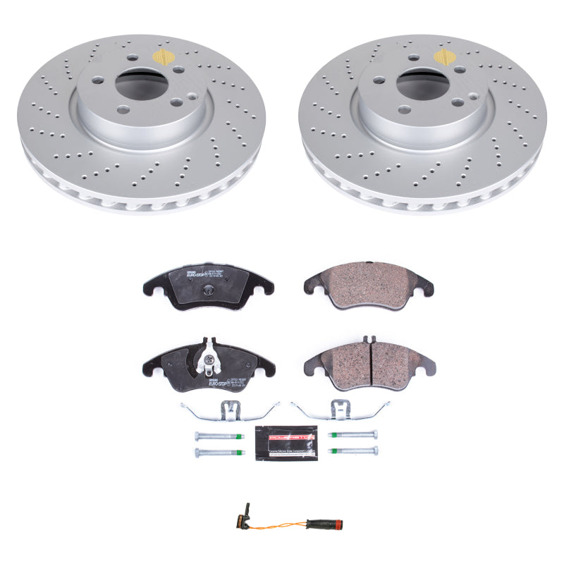 Power Stop 2014 Mercedes-Benz C300 Front Euro-Stop Brake Kit Brake Kits - OE PowerStop