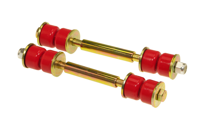 Prothane Universal End Link Set - 4 1/2in Mounting Length - Red Sway Bar Bushings Prothane