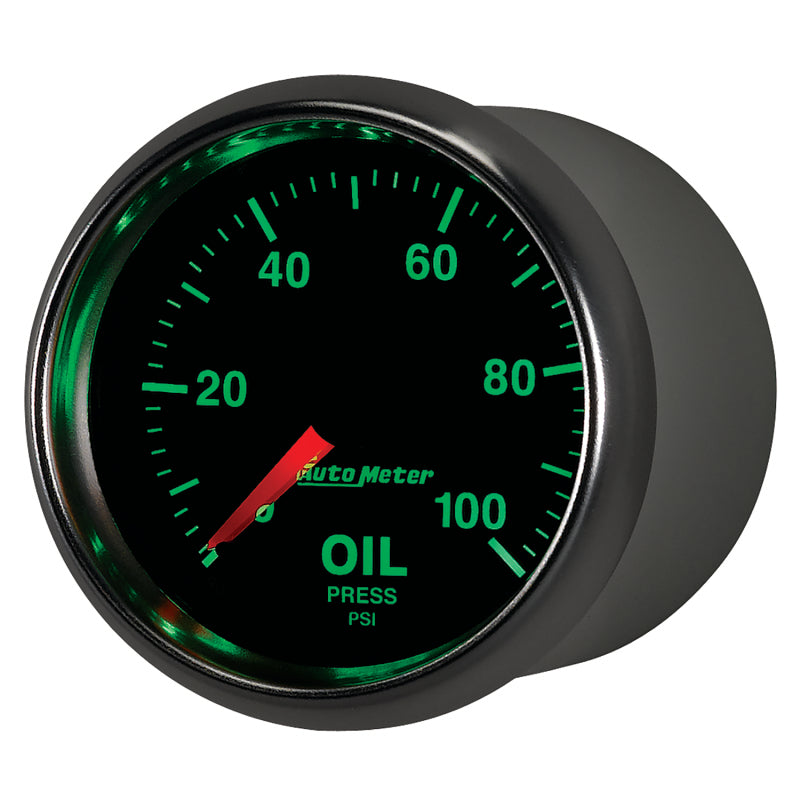 Autometer GS 52mm 0-100 PSI Mechanical Oil Pressure Gauge Gauges AutoMeter