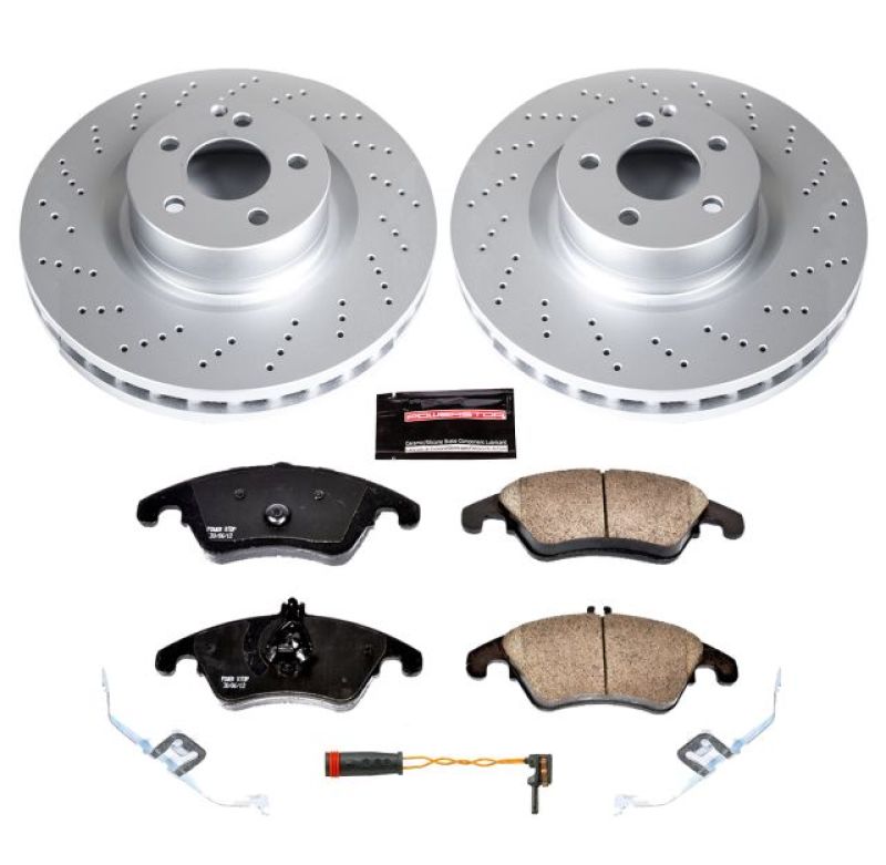 Power Stop 12-15 Mercedes-Benz C250 Front Z23 Evolution Sport Coated Brake Kit Brake Kits - Performance D&S PowerStop