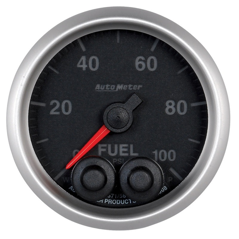 Autometer Elite 52mm 0-100 PSI Fuel Pressure Peak & Warn w/ Electronic Control Gauge Gauges AutoMeter