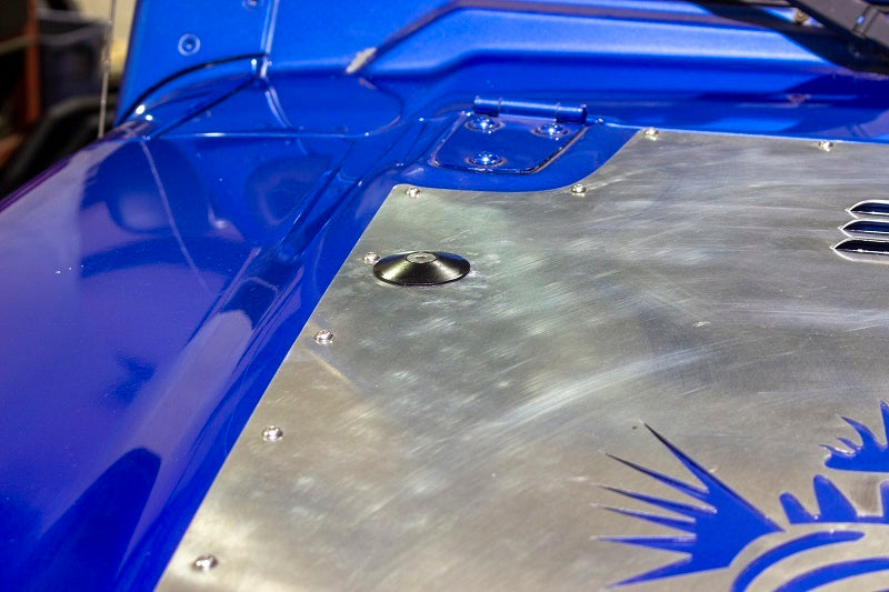 Kentrol 97-19 Jeep Wrangler JK/TJ Hood Bumper Deletes Polished Stainless Steel Bumpers - Steel Kentrol