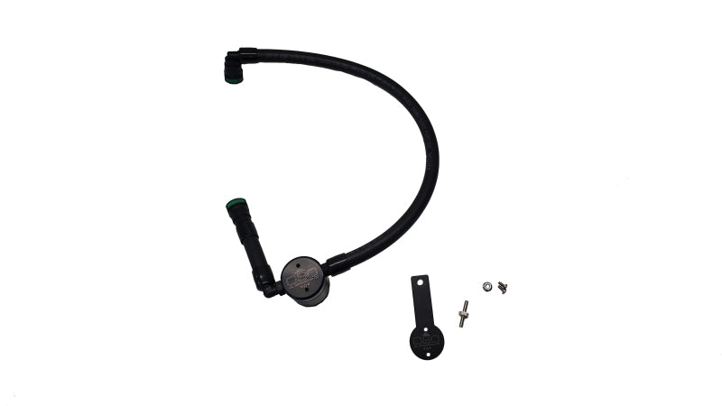 J&amp;L 16-25 Dodge Durango / Jeep Grand Cherokee 3.6L Oil Separator 3.0 Passenger Side - Black Anod Oil Separators J&L