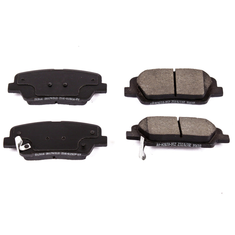 Power Stop 10-18 Hyundai Santa Fe Rear Z16 Evolution Ceramic Brake Pads Brake Pads - OE PowerStop
