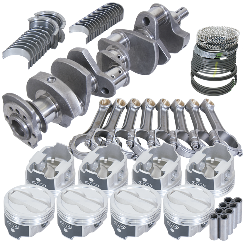 Eagle Chevy 350 3.750in Crank 5.700in I-Beam Rods -18cc 4.000in Pistons Rotating Assembly Rotating Assemblies Eagle