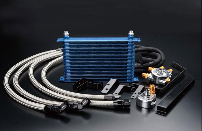 GReddy 89-94 Nissan Skyline GT-R (BNR32) 13 Row Oil Cooler Kit w/ Oil Filter Relocation Oil Coolers GReddy