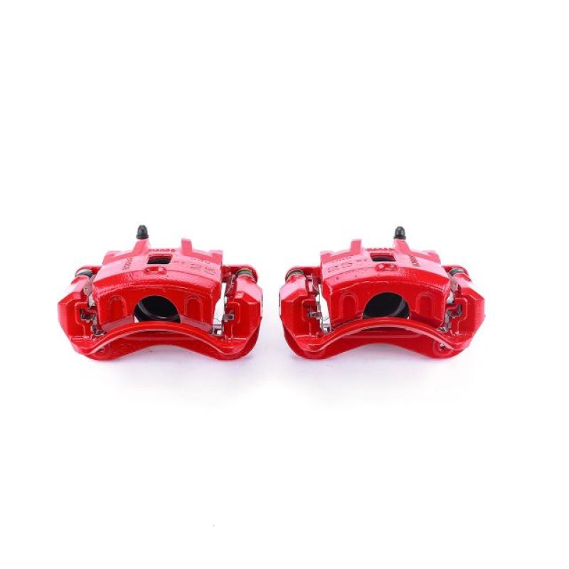 Power Stop 99-04 Hyundai Sonata Front Red Calipers w/Brackets - Pair Brake Calipers - Perf PowerStop