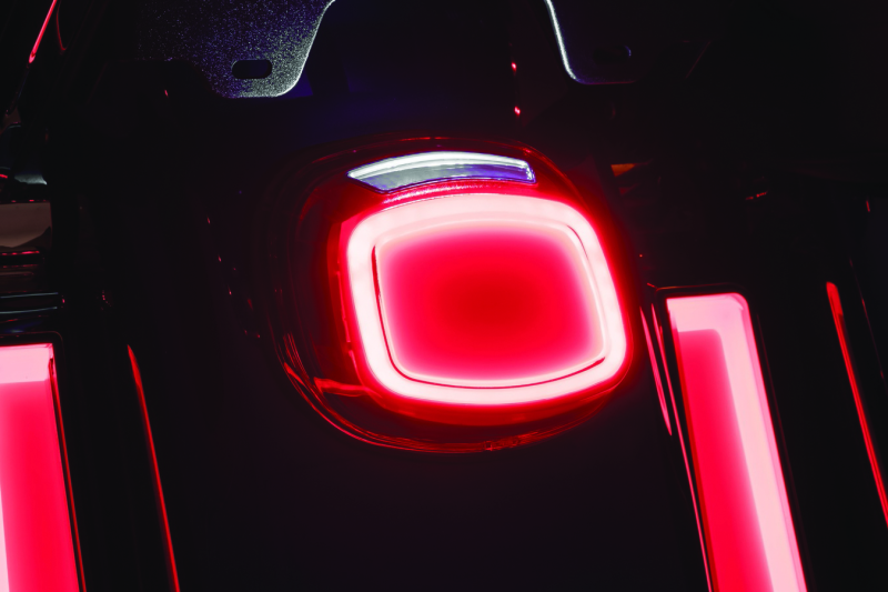 Kuryakyn Tracer LED Taillight Red Lens With License Light Brackets Kuryakyn
