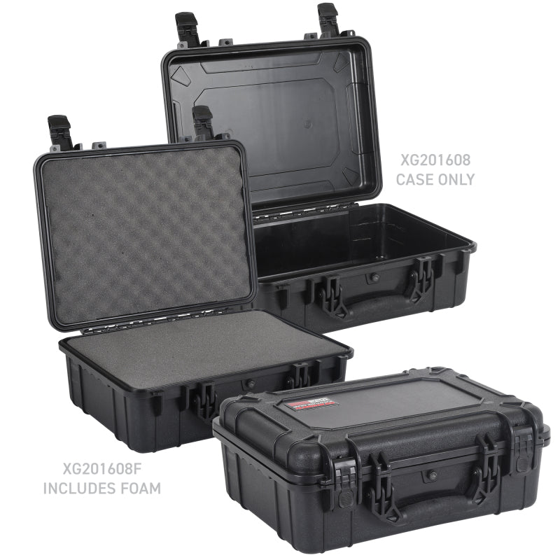 Go Rhino XVenture Gear Hard Case - Large 20in. / Lockable / IP67 / Automatic Air Valve - Tex. Black Cargo Boxes & Bags Go Rhino