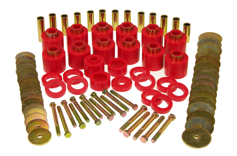 Prothane 81-86 Jeep CJ8 1in Lift Body Mount - Red Bushing Kits Prothane