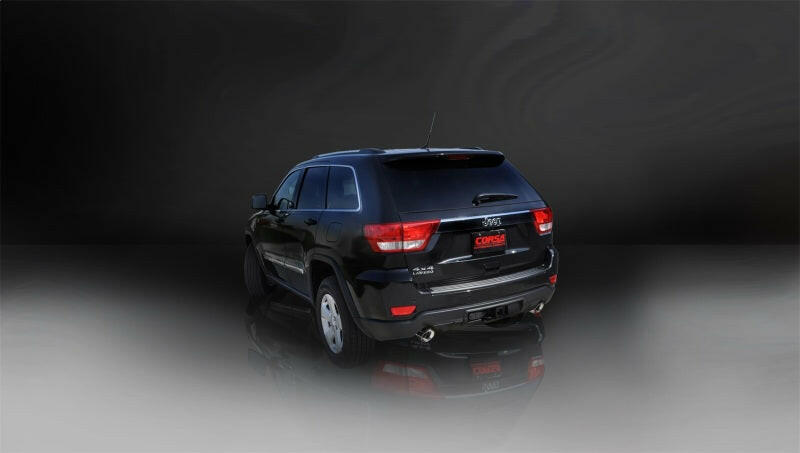 Corsa 2011-2021 Jeep Grand Cherokee 3.6L Dual Rear Exit Sport Exhaust w/ 4.5in Pro-series Tips Axle Back CORSA Performance