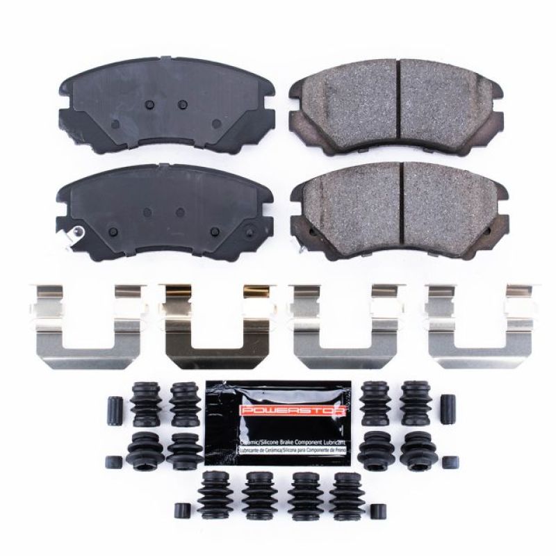 Power Stop 07-10 Hyundai Elantra Front Z23 Evolution Sport Brake Pads w/Hardware Brake Pads - Performance PowerStop
