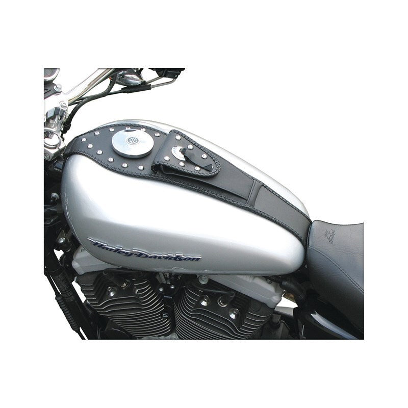 Mustang 04-21 Harley Sportster Tank Bib w/Studs - Black Tank Bibs Mustang Motorcycle