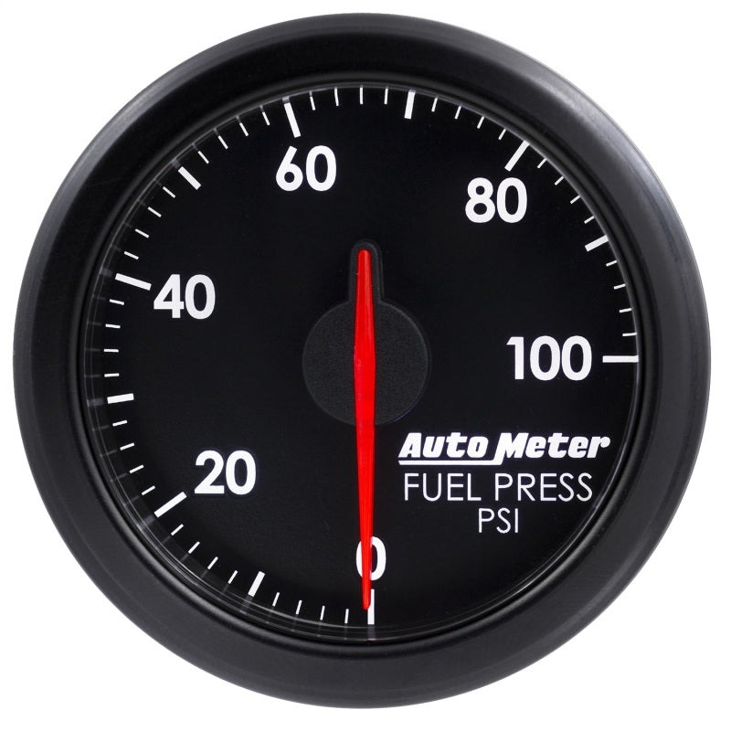 Autometer Airdrive 2-1/6in Fuel Pressure Gauge 0-100 PSI - Black Gauges AutoMeter