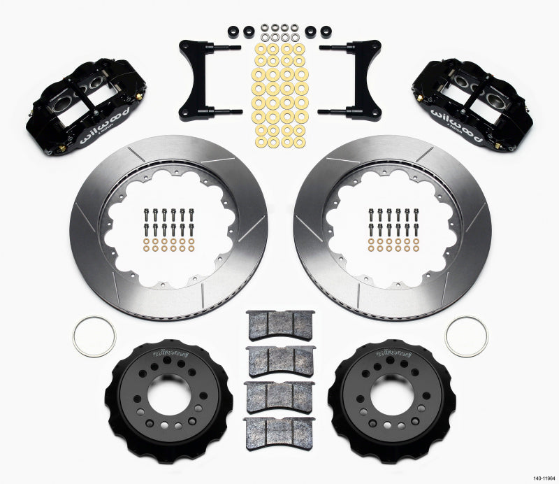 Wilwood Narrow Superlite 6R Front Hat Kit 14.00in 93-96 Mazda RX7 Big Brake Kits Wilwood