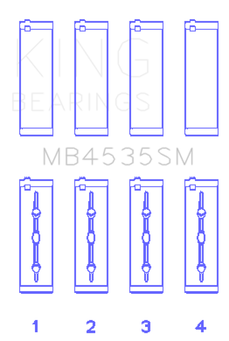 King Engine Bearings Mercedes M276 V6 (Size STD) Main Bearing Set Bearings King Engine Bearings