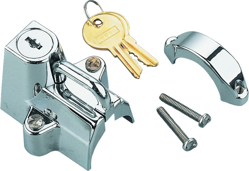Bikers Choice Chrome Motorcycle Helmet Lock Fits 7/8 - 1 1/4 Tubing Helmets and Accessories Bikers Choice