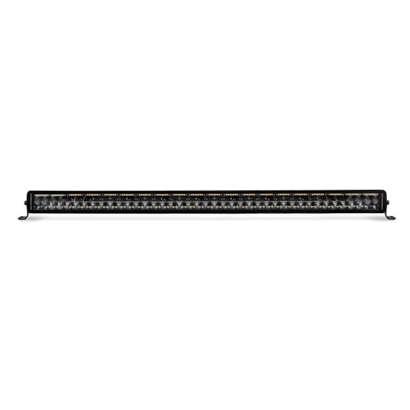 Go Rhino Xplor Blackout Combo Series Dbl Row LED Light Bar w/Amber (Side/Track Mount) 40in. - Blk Light Bars & Cubes Go Rhino
