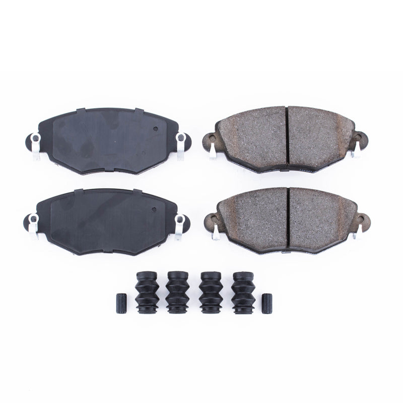 Power Stop 02-08 Jaguar X-Type Front Z17 Evolution Ceramic Brake Pads w/Hardware Brake Pads - OE PowerStop