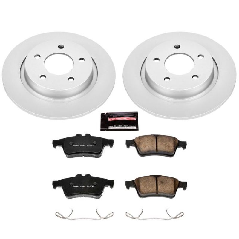 Power Stop 04-13 Mazda 3 Rear Z17 Evolution Geomet Coated Brake Kit Brake Kits - Performance Blank PowerStop