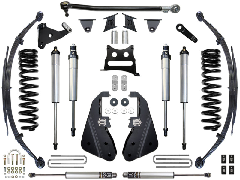 ICON 2017+ Ford F-250/F-350 7in Stage 2 Suspension System Shocks and Struts ICON