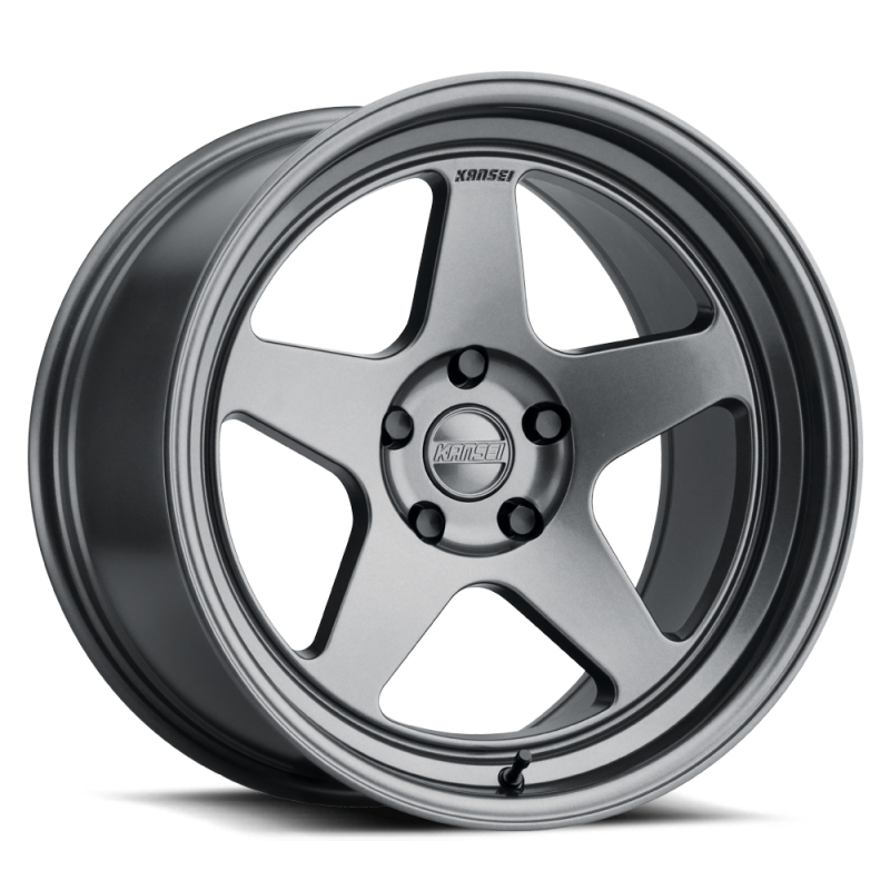 Kansei K12GM KNP 15x7in / 4x114.3 BP / 25mm Offset / 73.1mm Bore - Gloss Gunmetal Wheels - Forged Kansei