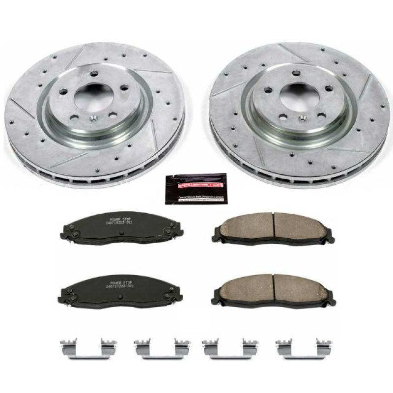 Power Stop 05-08 Pontiac Grand Prix Front Z23 Evolution Sport Brake Kit Brake Kits - Performance D&S PowerStop