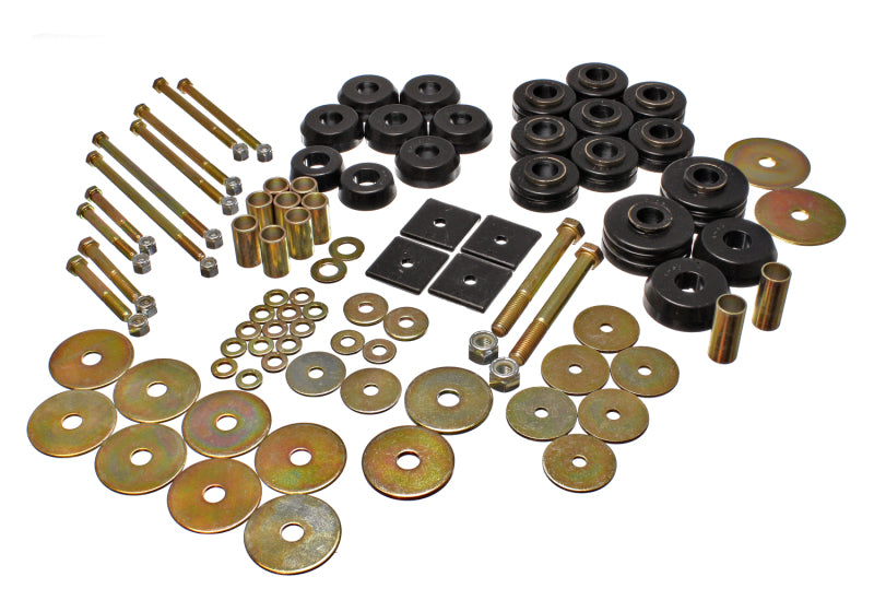 Energy Suspension 67-72 Denali XL/Suburban/Yukon XL 2WD/4WD/67-95 K-5 Blaze Blk Body(cab) Mount Set Bushing Kits Energy Suspension