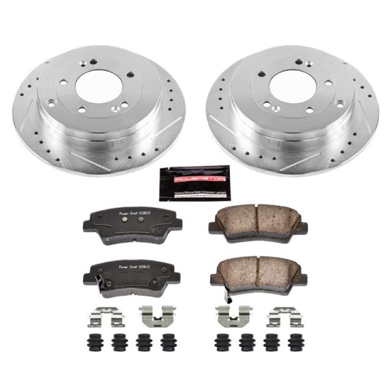 Power Stop 07-09 Kia Amanti Rear Z23 Evolution Sport Brake Kit Brake Kits - Performance D&S PowerStop