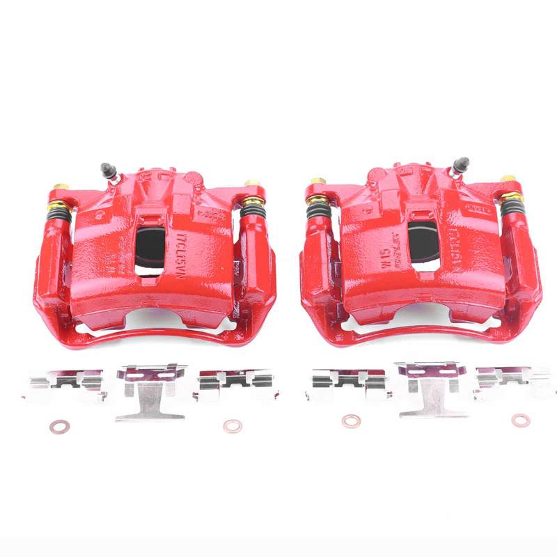 Power Stop 91-95 Acura Legend Rear Red Calipers - Pair Brake Calipers - Perf PowerStop