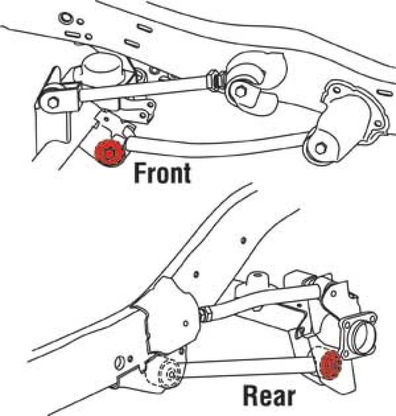 SPC Performance Front/Rear Lower Control Arm xAxis Joint Jeep 07-14 Wrangler / 93-98 Grand Cherokee Control Arms SPC Performance