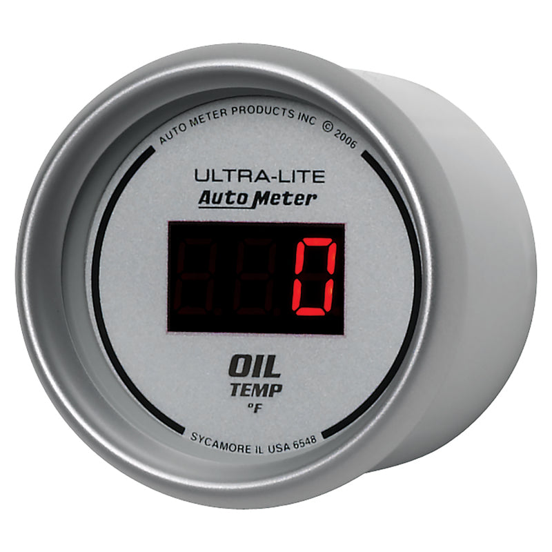 Autometer Ultra-Lite 52MM 0-340 Deg F Digital Oil Temperature Gauges AutoMeter