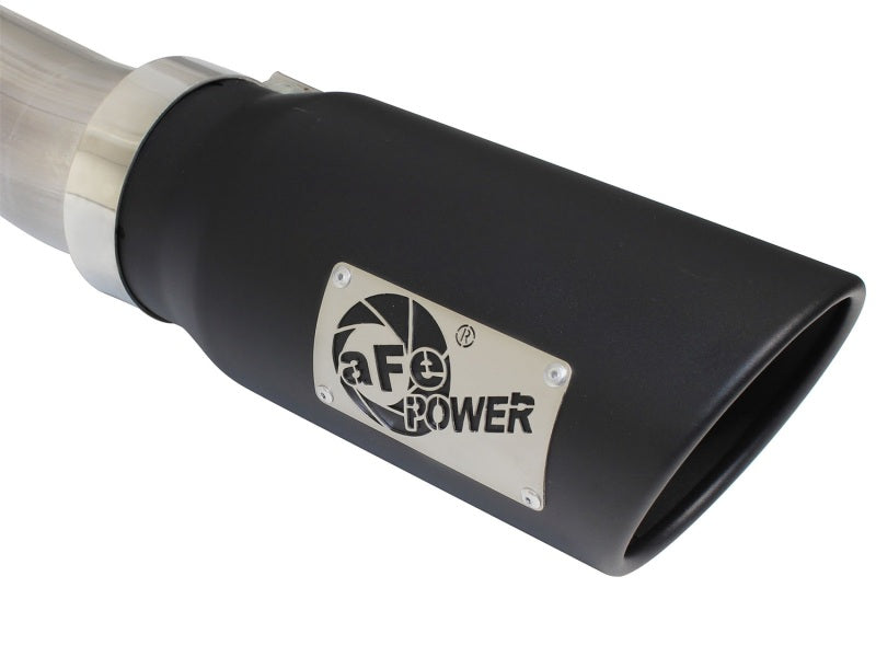 aFe MACHForce XP Exhaust 3in-3.5in SS Single Side Ext CB w/ Black Tip 99-04 Ford F150 V8 5.4L/6.8L Catback aFe