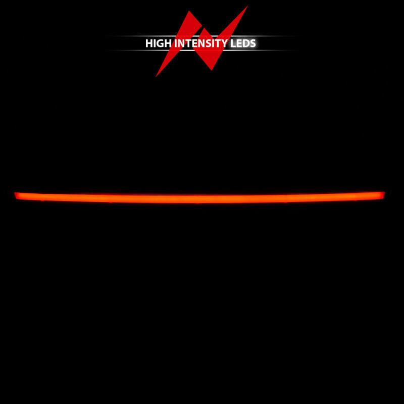 ANZO 2007-2014 Chevrolet Suburban 1500 LED 3rd Brake Light Black Housing Smoke Lens w/ Spoiler 1pc Lights Corner ANZO