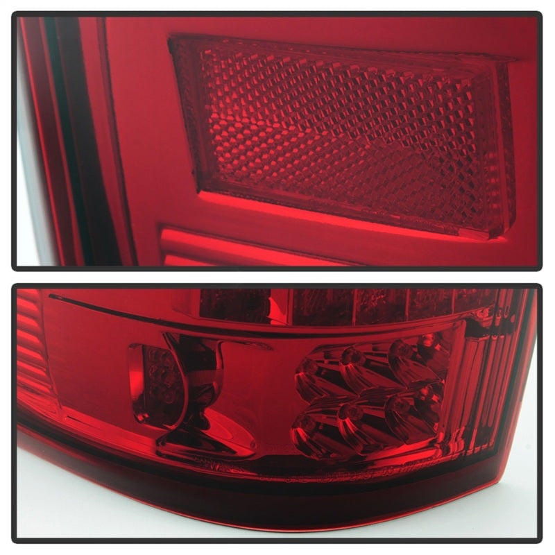xTune Ford F150 Styleside 04-08 LED Tail Lights Red Clear ALT-ON-FF15004-LED-RC Tail Lights SPYDER
