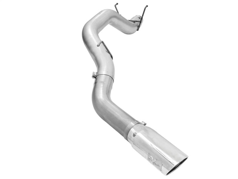 aFe Atlas 5in DPF-Back Aluminized Steel Exh Dodge RAM Diesel 13-14 6.7L (td) Mega Cab w/Polished Tip DPF Back aFe