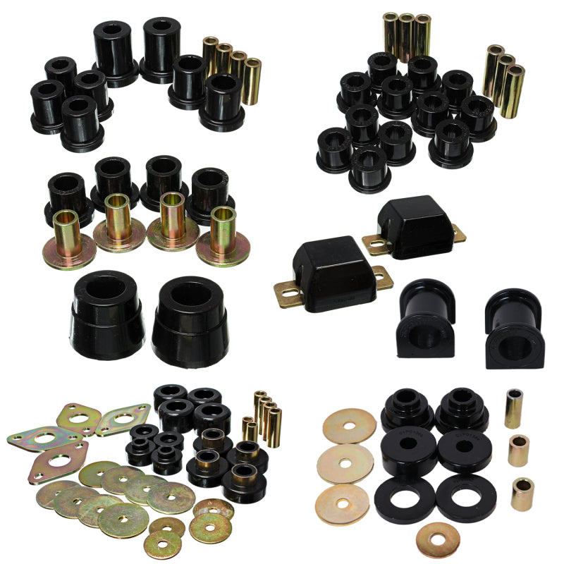 Energy Suspension 05-15 Toyota Tacoma 4WD Hyper-Flex Master Bushing Set - Black Bushings - Full Vehicle Kits Energy Suspension