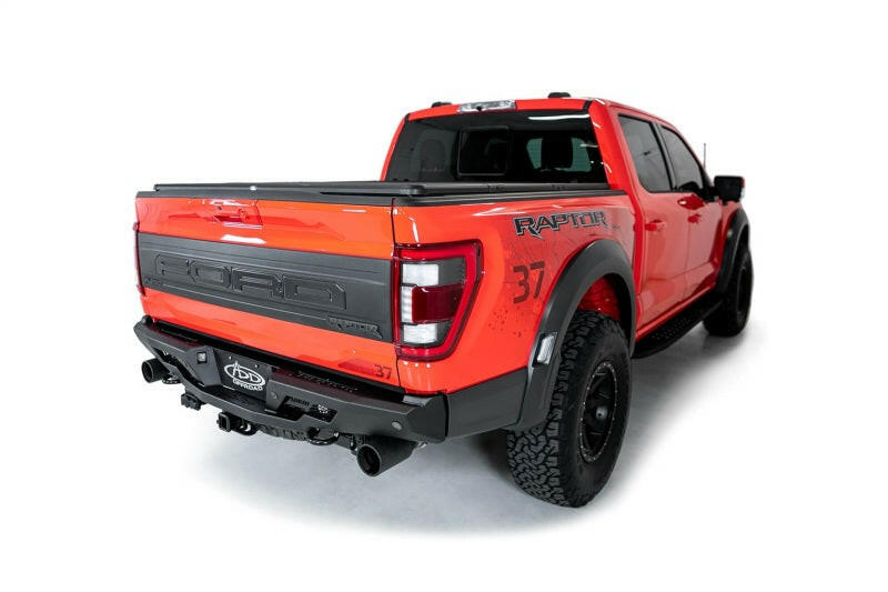 Addictive Desert Designs 2022+ Ford Raptor Stealth Fighter R Bumper w/ 2 Cube Lights - Hammer Black Bumpers - Steel Addictive Desert Designs