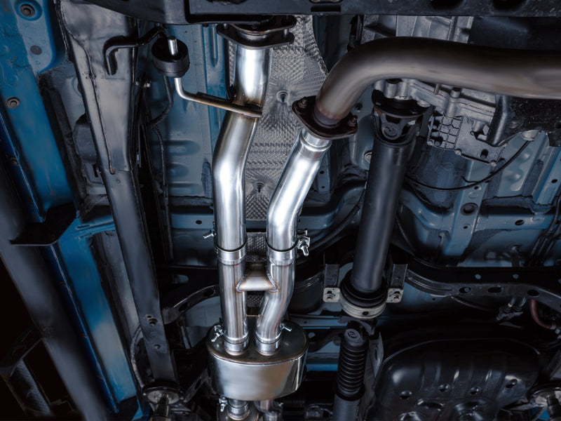 AWE Tuning 16-22 Toyota Tacoma 0FG Cat-Back Exhaust w/ BashGuard - Dual Chrome Silver Tips Catback AWE Tuning