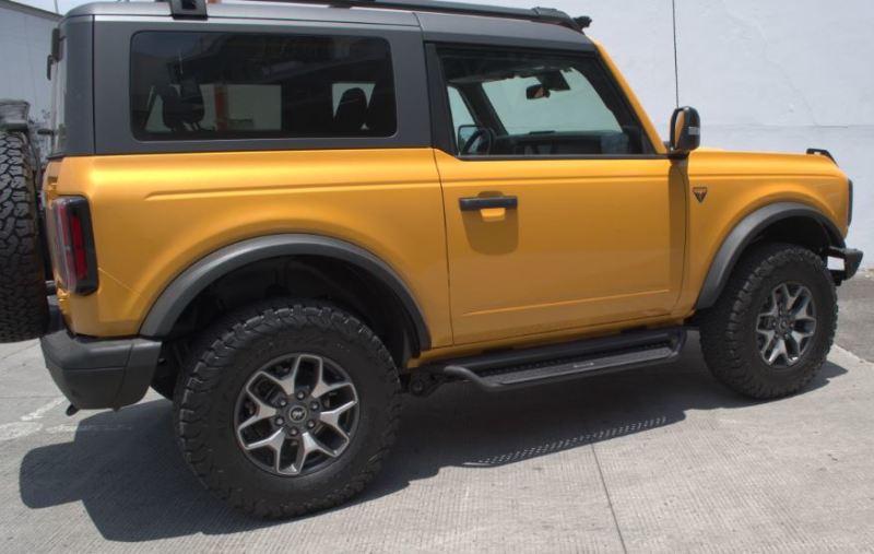 Go Rhino 2021+ Ford Bronco Dominator Extreme D1 Side Steps w/Brackets - Textured Black Side Steps Go Rhino