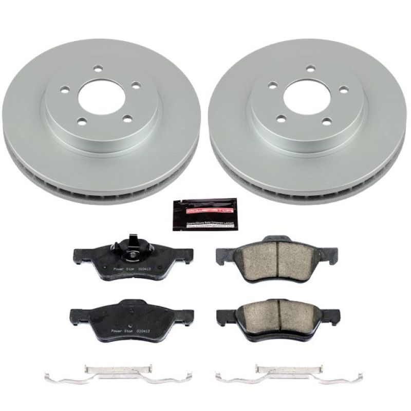 Power Stop 08-10 Ford Escape Front Z17 Evolution Geomet Coated Brake Kit Brake Kits - Performance Blank PowerStop