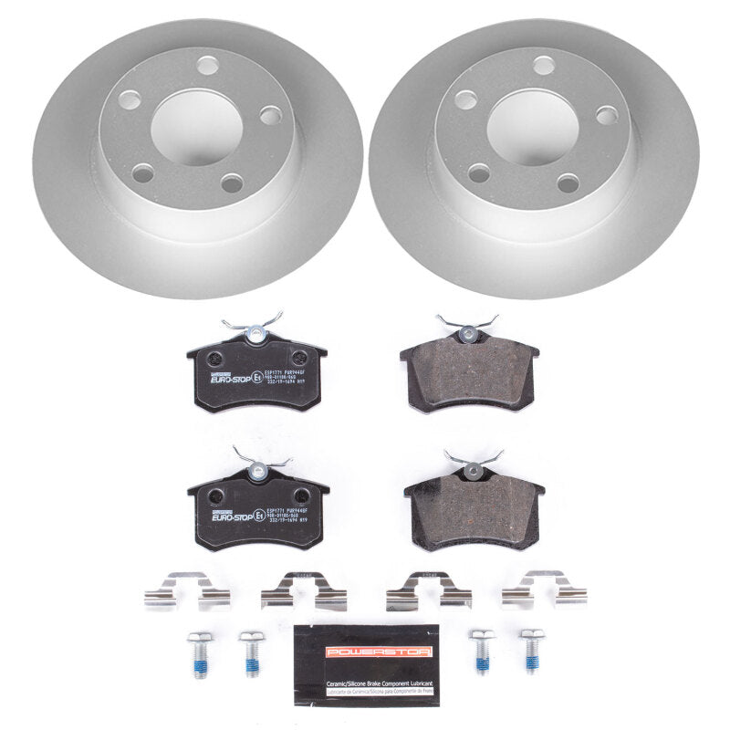 Power Stop 01-05 Audi Allroad Quattro Rear Euro-Stop Brake Kit Brake Kits - OE PowerStop