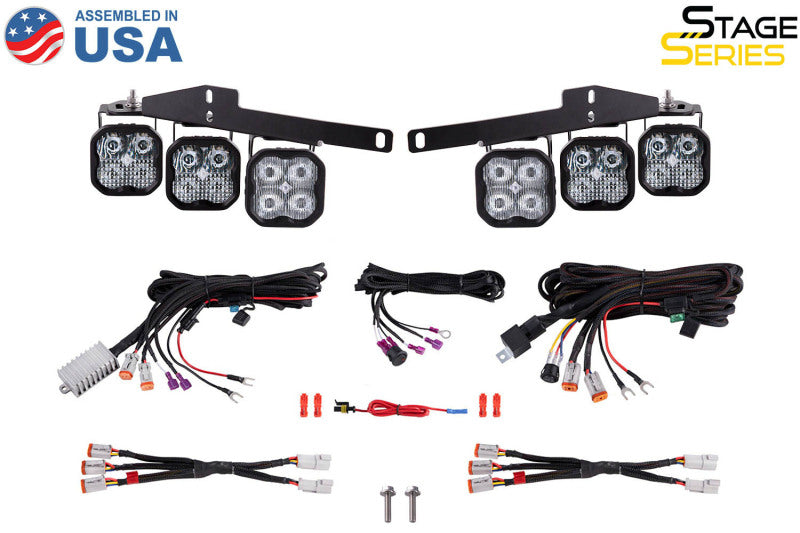 Diode Dynamics 17-20 Ford Raptor SS3 LED Fog Light Kit - White Pro Fog Lights Diode Dynamics