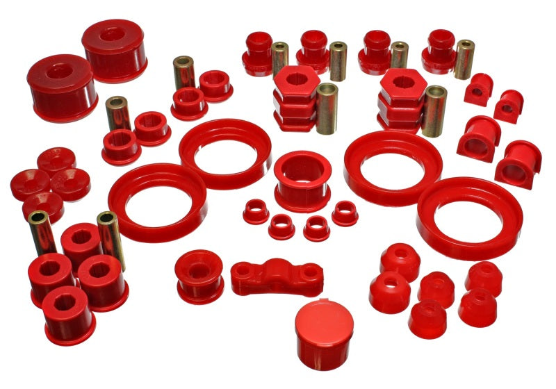 Energy Suspension 99-00 Honda Civic Si Red Hyper-Flex Master Bushing Set Bushing Kits Energy Suspension