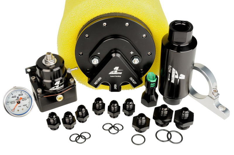 Aeromotive Phantom 340 Fuel System - Return Style w/3/8in Quick Connect Fuel Systems Aeromotive