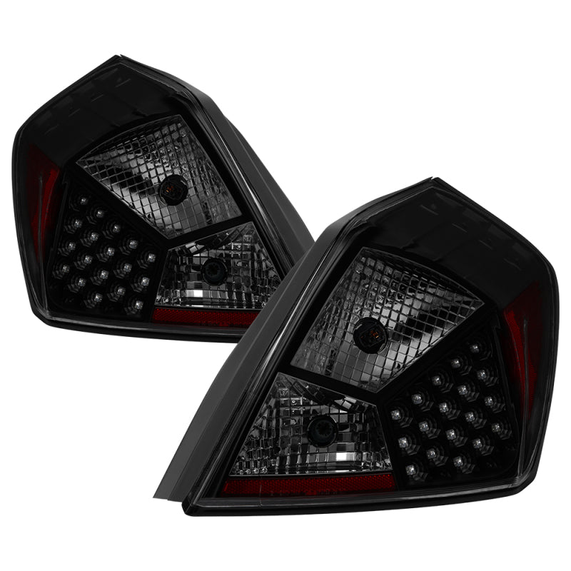 xTune Nissan Altima 07-12 Sedan LED Tail Lights - Black Smoked ALT-JH-NA07-4D-LED-BSM Tail Lights SPYDER