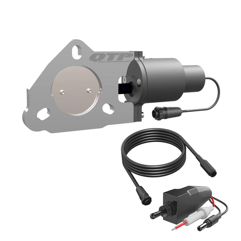 QTP 2.5in Bolt-On QTEC Electric Cutout Valve - Single Exhaust Cutouts QTP
