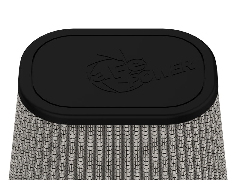 aFe Magnum FLOW Pro DRY S Air Filter 4in F (7-3/4x6-1/2)in B (5-3/4x3-3/4)in T x 7in H Air Filters - Universal Fit aFe
