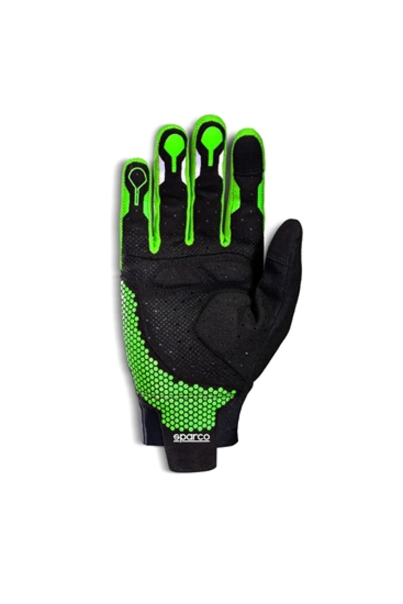 Sparco Gloves Hypergrip+ 09 Black/Green Racing Gloves SPARCO